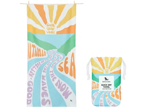 Dock & Bay LTD c/o Strandtuch Beach Towel L Vitamin Sea 160x90cm, Polyester (TOWLB-DES-LG-VITSEA)
