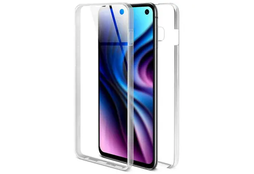 Produktbild ONEFLOW Handyhülle für Samsung Galaxy S10e Hülle Komplett Schutz Touch Case 5,8 Zoll, 360 Grad Schutzhülle Transparent Rundumschutz Durchsichtig Beidseitig