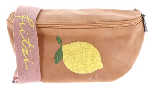 Fritzi aus Preußen Umhängetasche Limited Squeezy Lemon - Modische Umhängetasche mit süßer Zitronenapplikation, geräumigem Hauptfach und verstellbarem Schulterriemen für optimalen Tragekomfort.