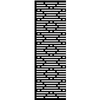Produktbild GroJa Designelement Lines XL für Steckzaun 180 cm x 60 cm in Anthrazit