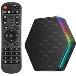ZELURXX Android 12.0 Smart TV Box, Quad-Core, 4K Media Player, 6K-Dekoration H.265 VP9, ​​Dual Band, WiFi6, BT5.0 Digital, Schwarz, 4GB/128GB - Schwarz