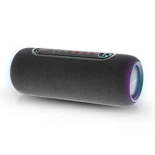 Nedis Tragbarer Bluetooth Lautsprecher - Tragbare Party Lautsprecher, kabellos mit 10 Watt Leistung, ideal für unterwegs und für jede Feier.