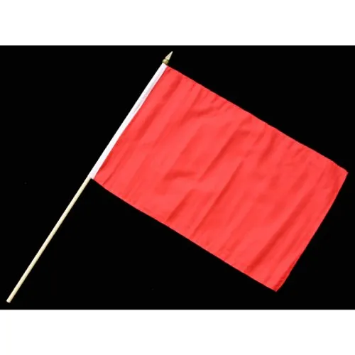 Everflag Stock-Flagge 30 x 45 : Rot