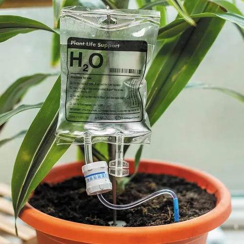 Bewässerungshilfe für Pflanzen Wasserspender - Design: Infusionsbeutel - 350 ml