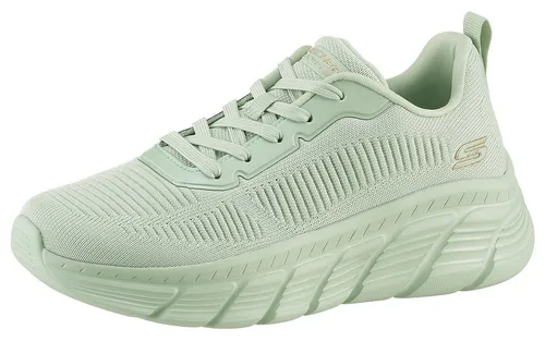 Skechers BOBS B FLEX HI-FLYING Sneaker in veganer Verarbeitung - Sportlicher Trainingsschuh in mintgrün mit 4 cm Plateauhöhe. Atmungsaktives Obermaterial und waschmaschinenfest für optimalen Komfort im Alltag.