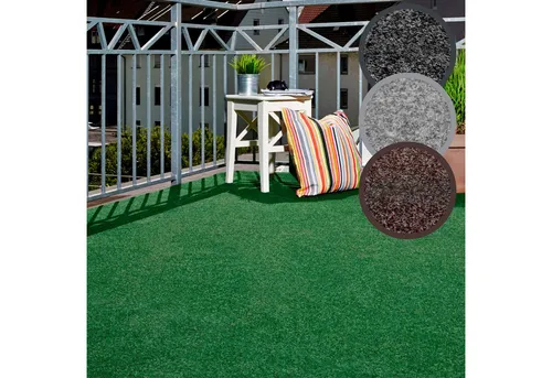 Andiamo Kunstrasen Aberdeen, 10 mm Gesamthöhe, Made in Belgium - Praktischer Kunstrasen für Balkon, Terrasse und Wintergarten. Mit Drainagenoppen und einer Gesamthöhe von 10 mm, bietet er ein angenehmes Laufgefühl und verhindert Staunässe.