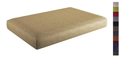 sunnypillow Palettenkissen mit abnehmbarem Bezug - Gartenmöbelauflagen für Innen und Außen, aus hochwertigem Kaltschaum für maximalen Komfort und langlebigen Bezug, maschinenwaschbar und schmutzabweisend.