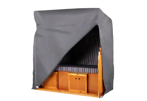 bene living Strandkorb Schutzhülle Prestige Protect XL - Winterfest und langlebig - Abdeckhaube für Stühle, schützt Ihren Strandkorb vor Regen, Frost und UV-Strahlung. Atmungsaktives Polyester sorgt für hohe Langlebigkeit und einfache Handhabung mit Reißverschlüssen.