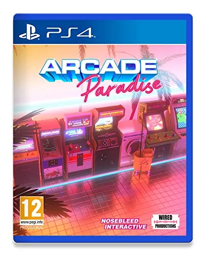 Arcade Paradise PS4 - Vielfältiger Spielspaß - Erlebe über 35 einzigartige Arcade-Spiele mit spannenden Geschichten und Bestenlisten! Spiele kooperativ oder gegeneinander mit bis zu 4 Freunden und erklimme die Online-Ränge!