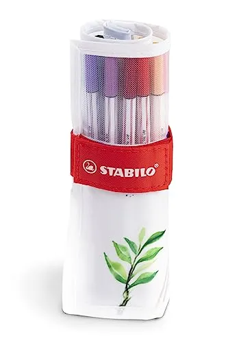 STABILO Pen 68 brush - Premium-Filzstift mit Pinselspitze - Fineliner mit flexibler Pinselspitze für variable Strichstärken, hohe Farbbrillanz und ideal für kreative Techniken wie Colorblending und Aquarelleffekte.