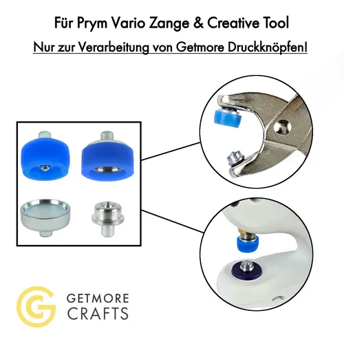 Werkzeug f. S-Feder-, Ringfeder-, Jersey-Druckknöpfe passend für Prym Zange/Tool