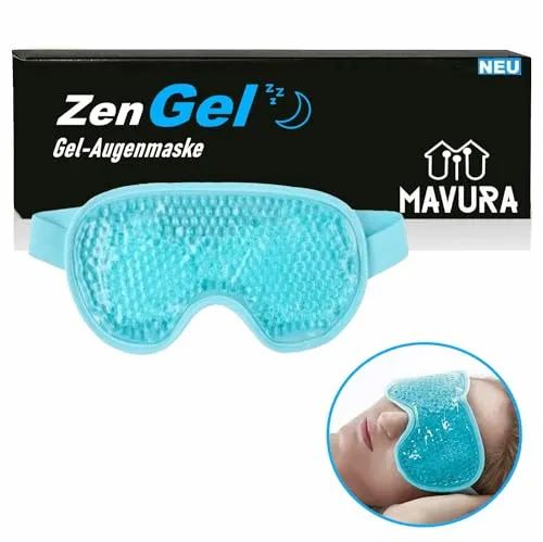 ZenGel Wiederverwendbare Augenmaske Gel Schlafmaske Augengelmaske, Kühlkissen Kühl kissen kühlende Maske Kühlmaske Kühlgelkissen