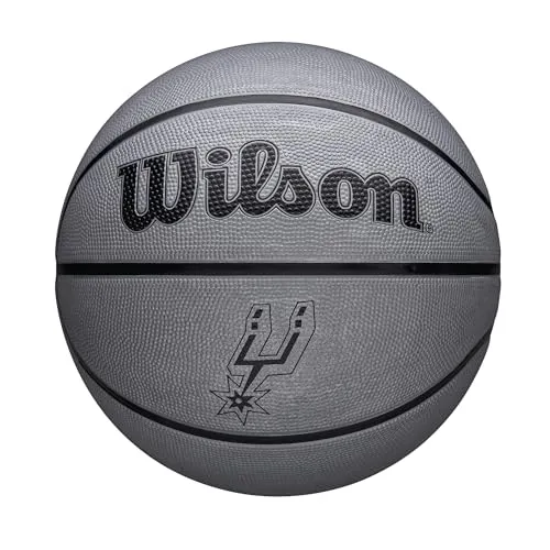 Wilson NBA Team Tribute SOLID BSKT SAN Spurs 5, Silber von Wilson