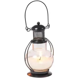 Wachslaterne Mini Laterne als Tischdeko Vanille in weiß von Marrakesch Orient & Mediterran Interior