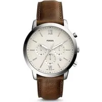 Fossil Herren Chronograph FS5380 - Stilvolle Quarz Uhr mit Lederarmband - Armbanduhren für Herren mit 5 ATM Wasserdichtigkeit und zeitlosem Design - ideal für den modernen Mann.
