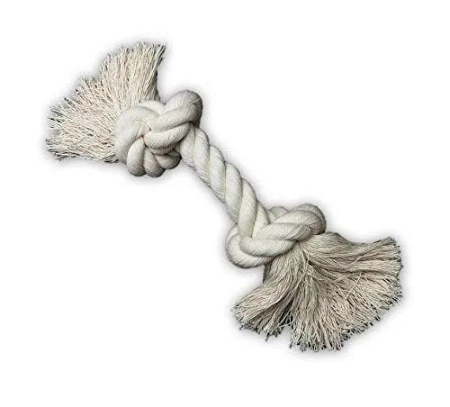 Go rilla® Hundespielzeug Seil, Tau Hund Spielzeug, Hund Seil Spielzeug Set, Interaktives Kauspielzeug Spielzeug, Vorteilhaft für die Zahnreinigung des Hundes, für Welpe Mittlere/Große Hunde (S, Natur)