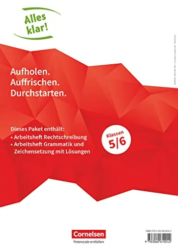 Alles klar! - Deutsch - Sekundarstufe I - 5./6. Schuljahr: Arbeitshefte zu Rechtschreibung und Grammatik - Umfassendes Paket mit Arbeitsheften zur Förderung der Rechtschreibung, Grammatik und Zeichensetzung für die Klassen 5 und 6. Ideal für den Unterrichtseinsatz.