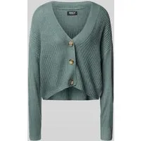 Only Regular Fit Strickjacke mit überschnittenen Schultern MODELL 'CAROL' in Schilf, Größe L