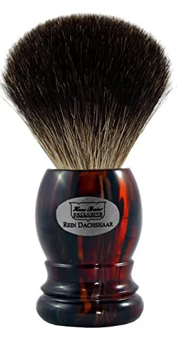 HANS BAIER Rasierpinsel echt Dachshaar Havanna in braun von Hans Baier Exclusive