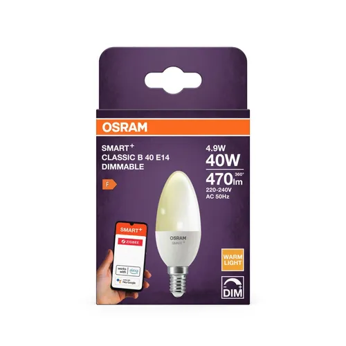 OSRAM E14 Smart dimmbar LED Kerzenform 470 lm