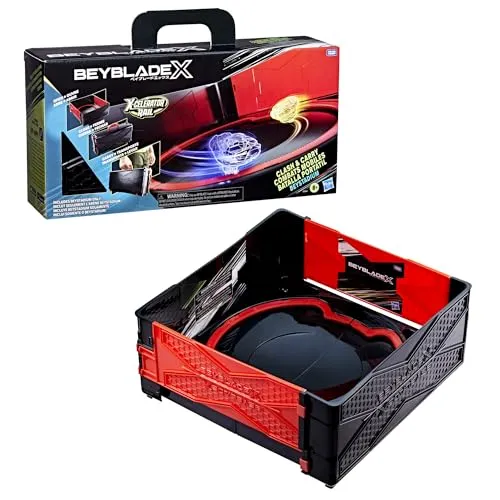 Beyblade X Clash & Carry Beystadium Battle Arena Drehspielzeug, Kindergeschenke, ab 8 Jahren