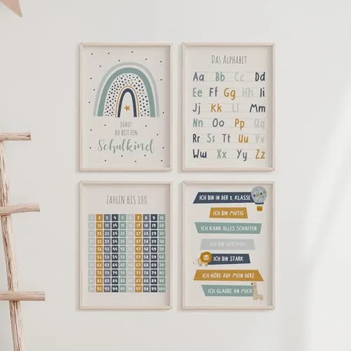Poster & Bildende Kunst Blau von MeinBaby123