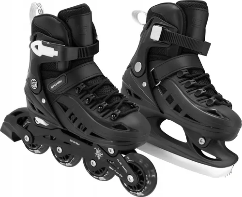 Spokey 4ONE 4in1 Inline Skates Schwarz Größe 39-43