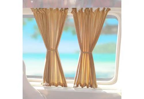 OMAC Autosonnenschutz für Mercedes Sprinter W906 Mittel Doppelhecktür Beige 10x, 30 x 13 cm, (10-St), Sonnenschutz