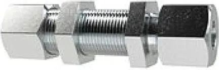 Riegler Gerade Schottverschraubung, Rohr-Außen-Ø 8 mm, Stahl verzinkt, GSV8SST