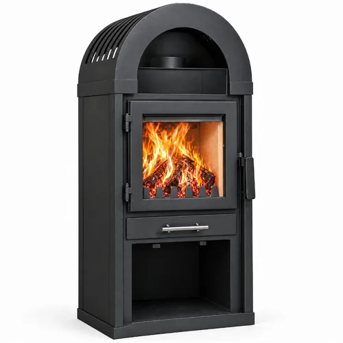 Kaminofen EMBER 9,5 kW – Freistehender Holzofen mit Gussrost