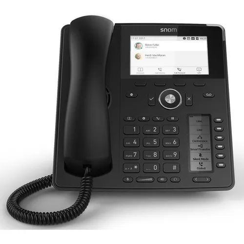 Snom D785 IP Telefon - Hochauflösendes Farbdisplay, 12 SIP-Identitäten und Bluetooth-kompatibel für optimale Kommunikation