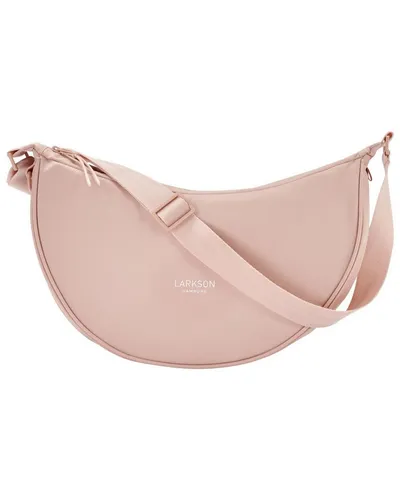 LARKSON Crossbody Bag Damen Herren Rosa - Solveig Medium, modernes Halbmond-Design, verstellbarer Schultergurt und wasserabweisend