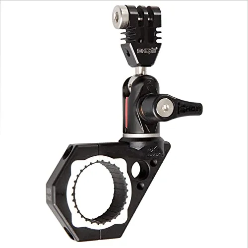 iSHOXS BullBar 23 SLS-X Action – CNC-Aluminium Action Cam Halter für Ø 19–23 mm Lenkerrohre, vibrationsdämpfendes 2K-System, inkl. Swivel Modul mit ProFork Aufnahme, kompatibel mit GoPro & Action Cams