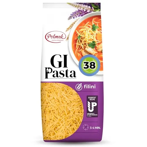 Filini Nudeln für Diabetiker & Low Carb | Hergestellt aus Hartweizen | Low-Carb-Diät | Glykämischer Index 38