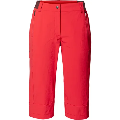 Vaude Damen Farley Stretch Capri III Hose (Größe XXS, rot) von VAUDE
