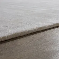 TT Home Wohnzimmer Teppich Viskose Kurzflor Unifarben 200x300 cm