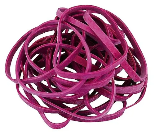Gummiband 80x4mm 50gr rot