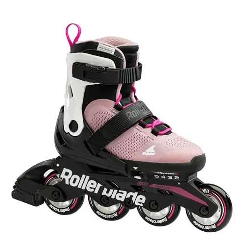 ROLLERBLADE Inlineskates MICROBLADE ROSA/BIANCO - Größe 23 - Inliner für Kinder in Rosa/Weiß, ideal für den Einstieg ins Rollerskaten mit sicherem Halt und komfortablem Fahrgefühl.