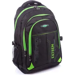 Bag Street Extrem Rucksack – Geräumiger Schul, Sport, Stadt Arbeit und Freizeitrucksack mit 3 Fächern und Komfort-Polsterung für Damen und Herren - Grün