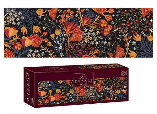 Puzzle panoramiczne 1000 elementów. Flowers Interdruk Puzzle 5902277326270