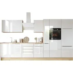 RESPEKTA Küchenzeile Safado, 370 cm mit Soft-Close in weiß von Respekta