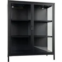 Produktbild House Nordic Vitrine Brisbane Schwarz Klein