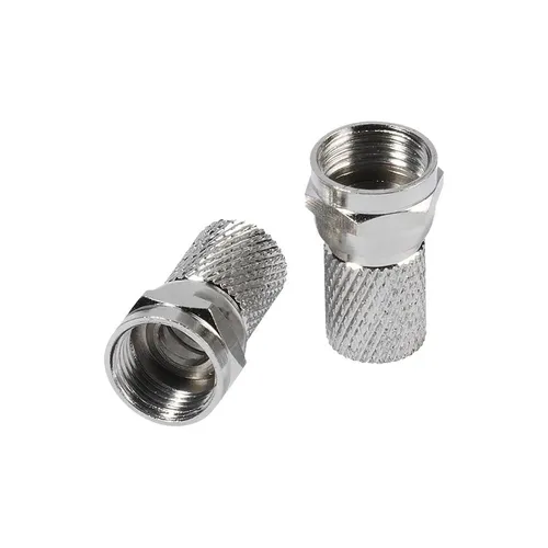VIVANCO F Stecker, 8 mm, 2 Stk.
