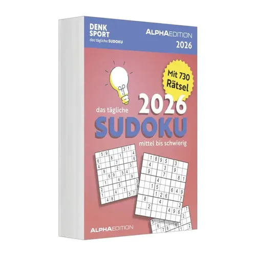 ALPHAEDITION Abreißkalender Sudoku 2026 von ALPHA EDITION