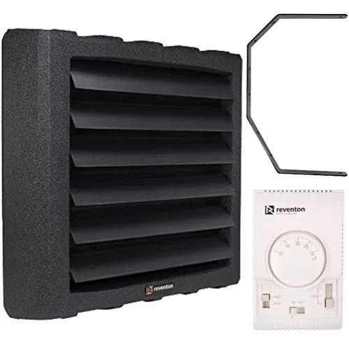 Lufterhitzer Hallenheizung HC20-3S 21kW mit Halterung & Thermostat - Elektroheizkörper mit Heizleistung von 1,55 - 28,4 kW, ideal für große Räume. Hohe Luftleistung von 3200 m³/h und Reichweite bis 19 Meter sorgen für effiziente Wärmeverteilung.