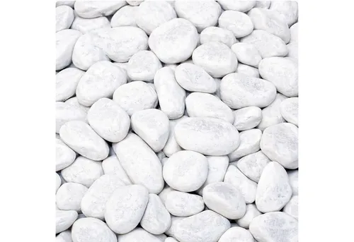 BURI Zierkies Carrara Weiß 20 kg – 15-25 mm Marmor Gartenkies - Hochwertiger Carrara Marmorkies in 15-25 mm, ideal für die Gartengestaltung. Setzen Sie edle Akzente mit diesem pflegeleichten Naturstein, der perfekt für Beete, Zierflächen und Wege geeignet ist.
