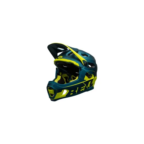 Bell Super DH MIPS Downhillhelm Blau S - Fahrradhelm mit MIPS Spherical-Technologie für optimalen Schutz, werkzeugfrei abnehmbarer Kinnbügel und hervorragender Belüftung – ideal für Downhill und Bikepark.