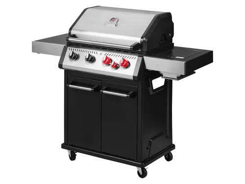 GRILLMEISTER Gasgrill 4+1 mit Keramikbrenner