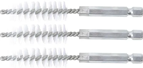 BGS-3078-14-N Nylonbürste 14 mm Antrieb Außensechskant 6,3 mm (1/4) 3-tlg.