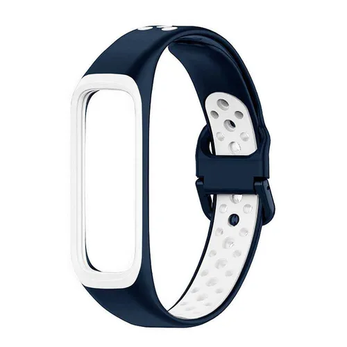 Verstellbares TPU-Silikon-Ersatzband für S Galaxy Fit 2 Weiß/Blau